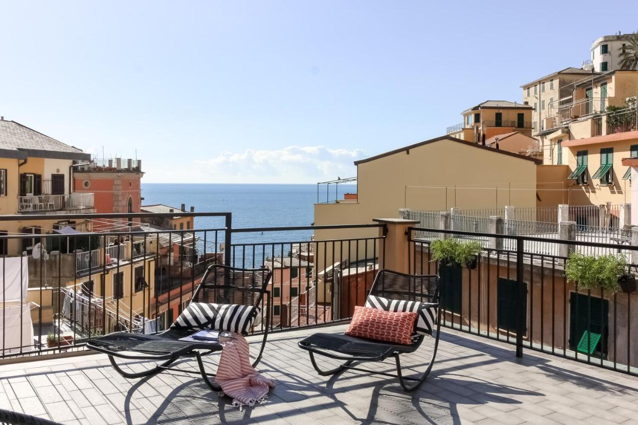 Ca Vivaldi Penthouse 5Terreparco Apartment Riomaggiore Bagian luar foto