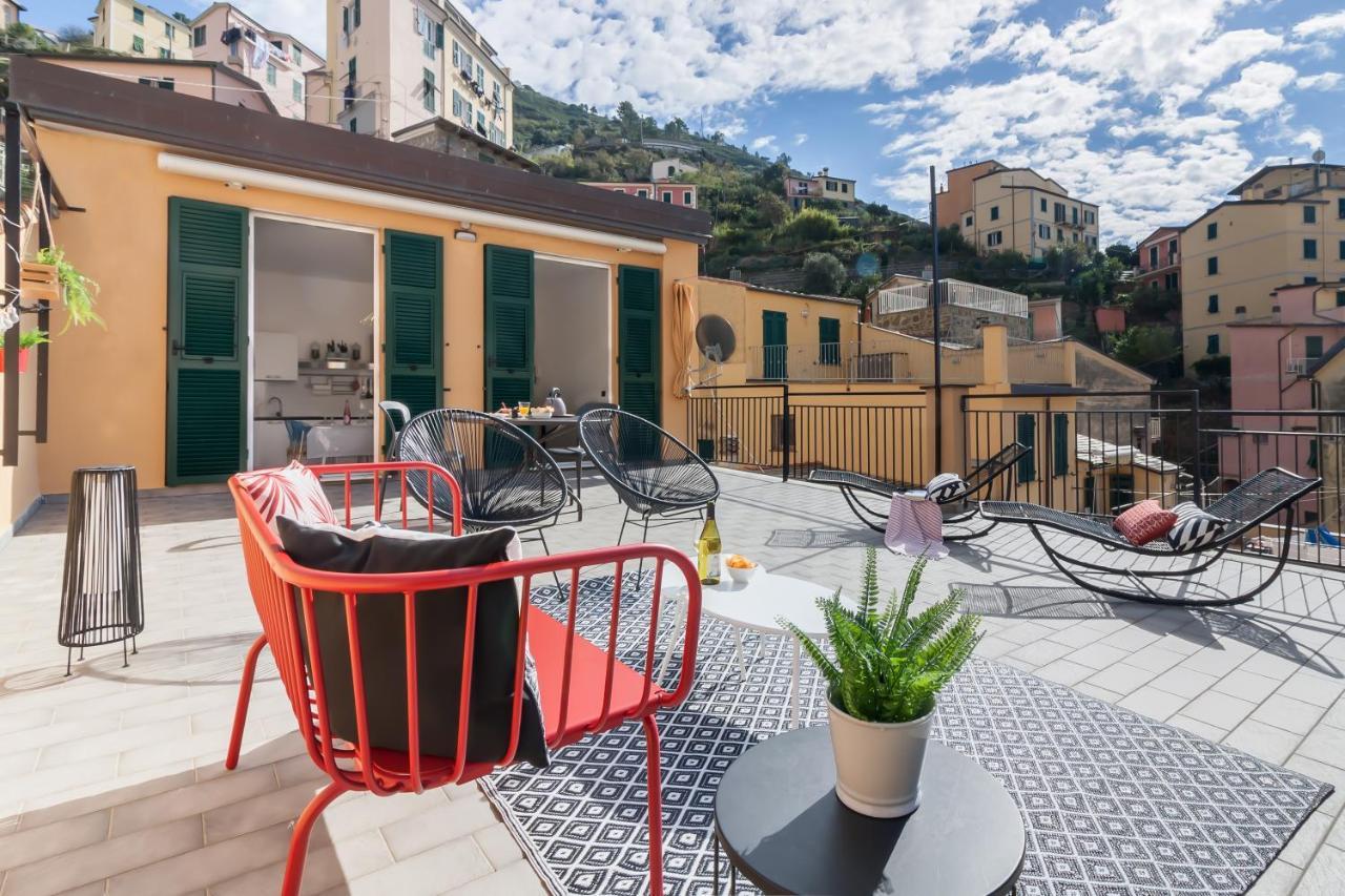 Ca Vivaldi Penthouse 5Terreparco Apartment Riomaggiore Bagian luar foto